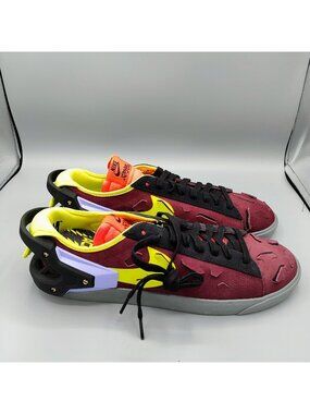 New in Box Mens Nike Blazer Low x Acronym Night Maroon Sneakers (Size 10.5)